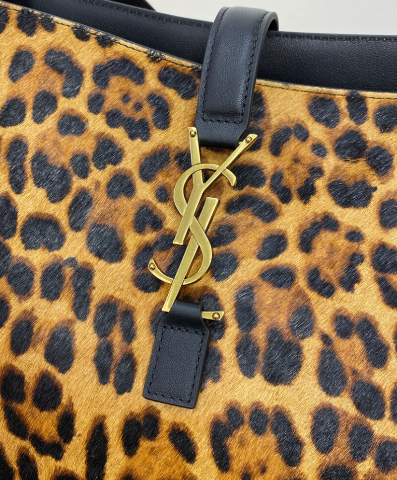 Saint Laurent Le 5 A 7 Bea In Pony Hair Leather Coffee